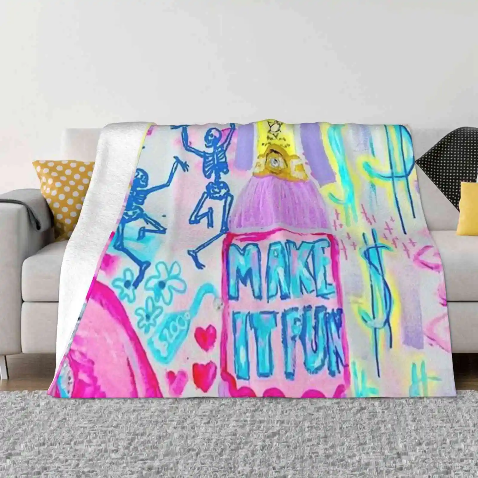 

Пастельное художественное одеяло в стиле преппи, мягкое теплое портативное одеяло для путешествий, Пастельное одеяло в стиле преппи, красивое красочное одеяло в стиле «сокло» для девушек