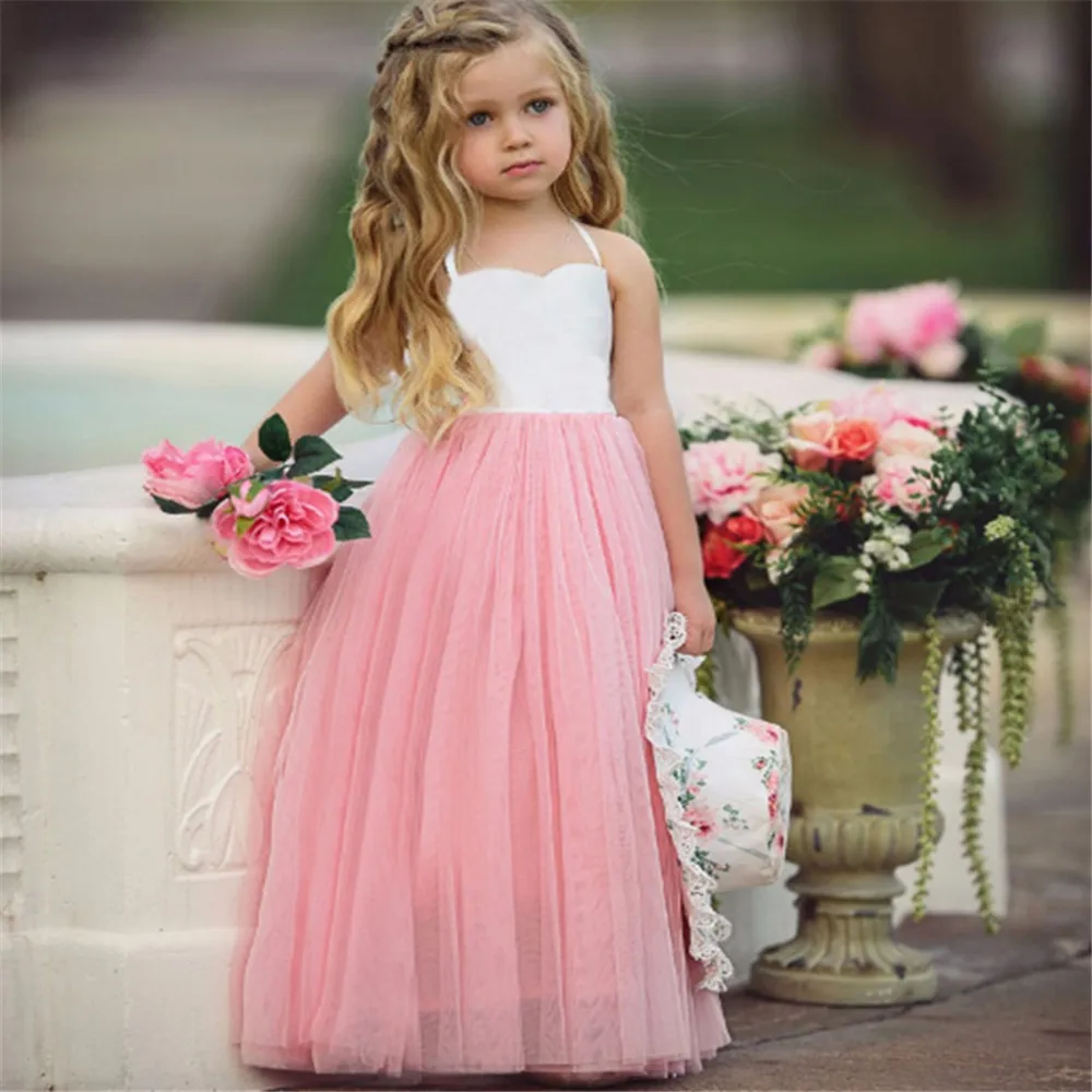 

Lovely Ruffles Ball Gown Flower Girl Dresses Crystal Kids Princess For Weddings Party Pageant Gowns Vestidos Official Ceremony