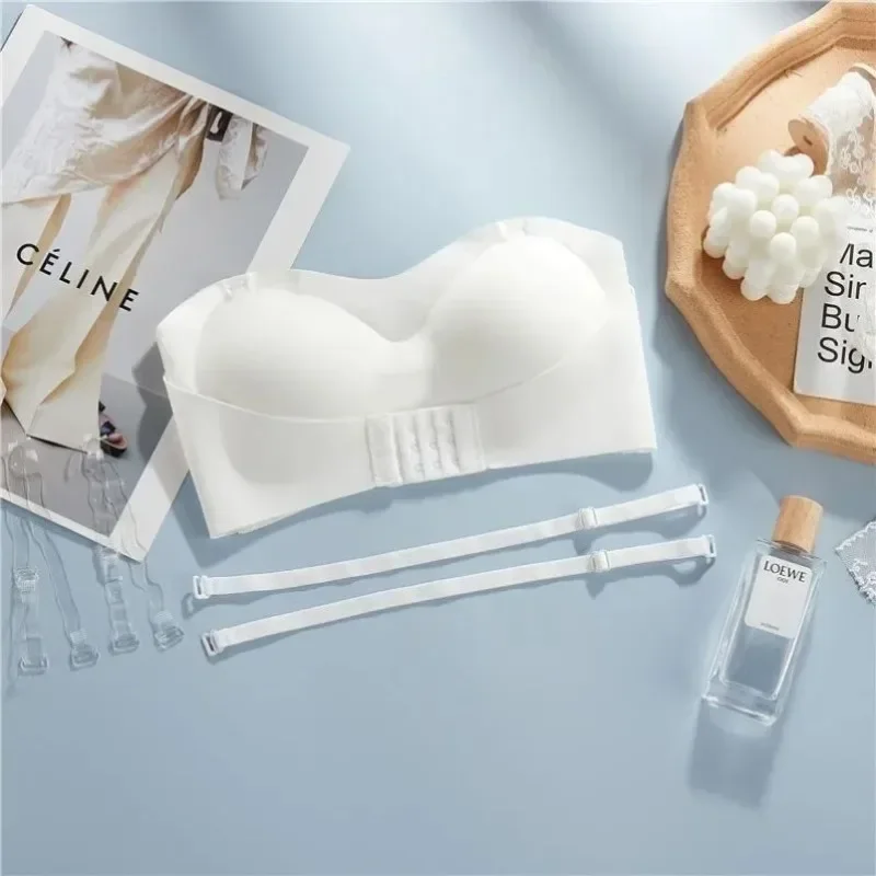 Invisible Strapless Bra For Women Wireless Push Up Non Slip Wedding Brassiere Big Breasts Underwear Sexy Lingerie S-XLPlus Size 6
