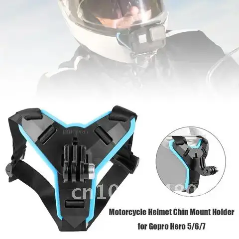 

1PC Full Face Helmet Chin Mount Holder for GoPro Hero 7 6 5 Motorcycle Helmet Chin Stand Camera Accessories for Go Pro Hero 7