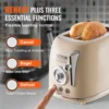 VEVOR Stainless Steel Toaster  1.5'' Extra Wide Slots Toaster Cancel Defrost and Bagel Functions for Toasting Bread Bagel Waffle 4