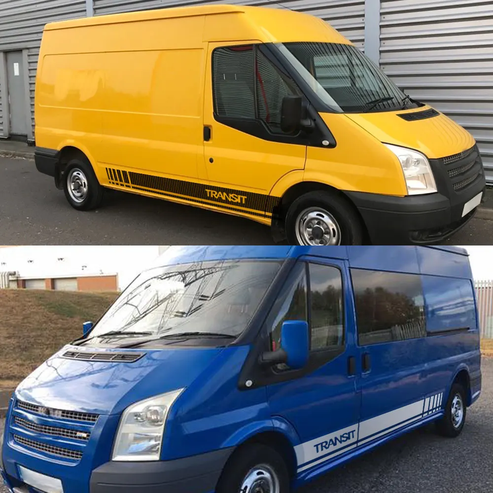 2Pcs/Lot Car Stickers For Ford Transit MK6 MK7 Tuning Accessories