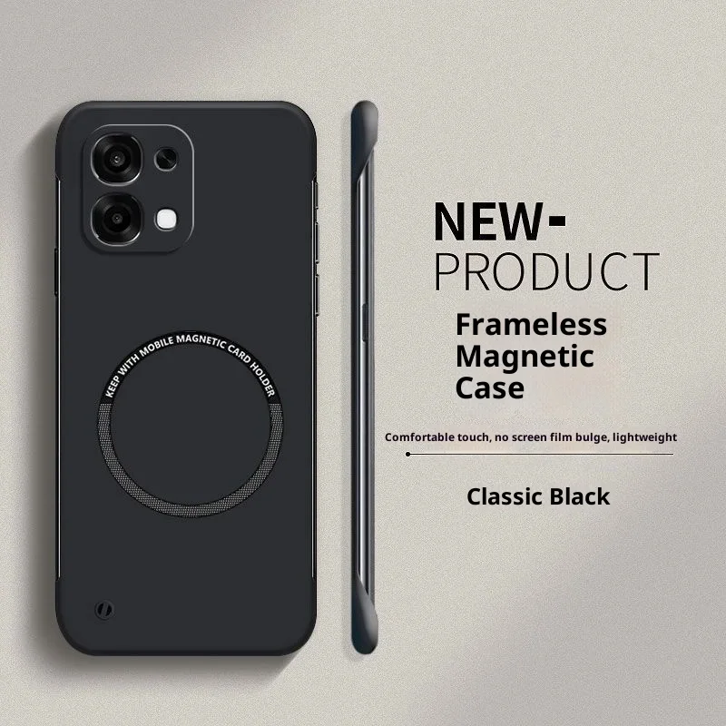 Magnetic Suction Frameless Matte Ultra-Thin Shockproof Bumper Case