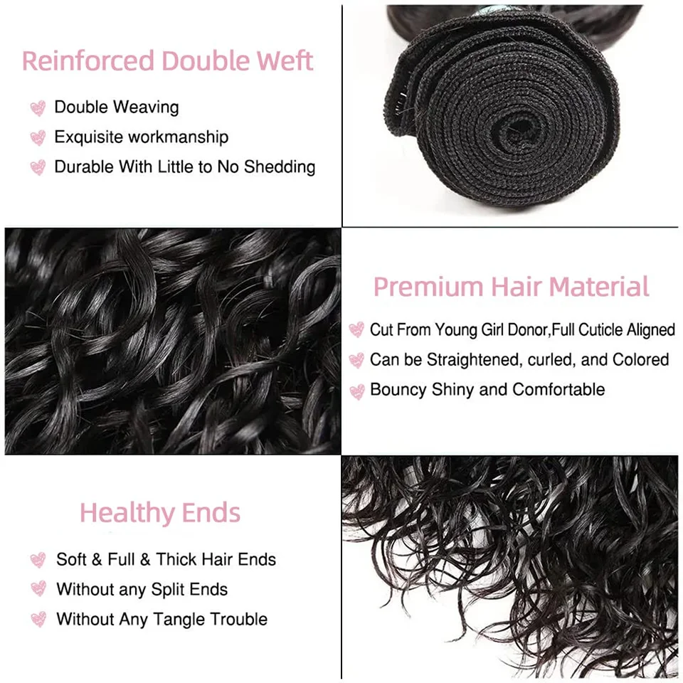 Jerry Curly Human Hair Bundles 1/3/4 PCS Brazilian Kinky Curly Hair Remy Extensions