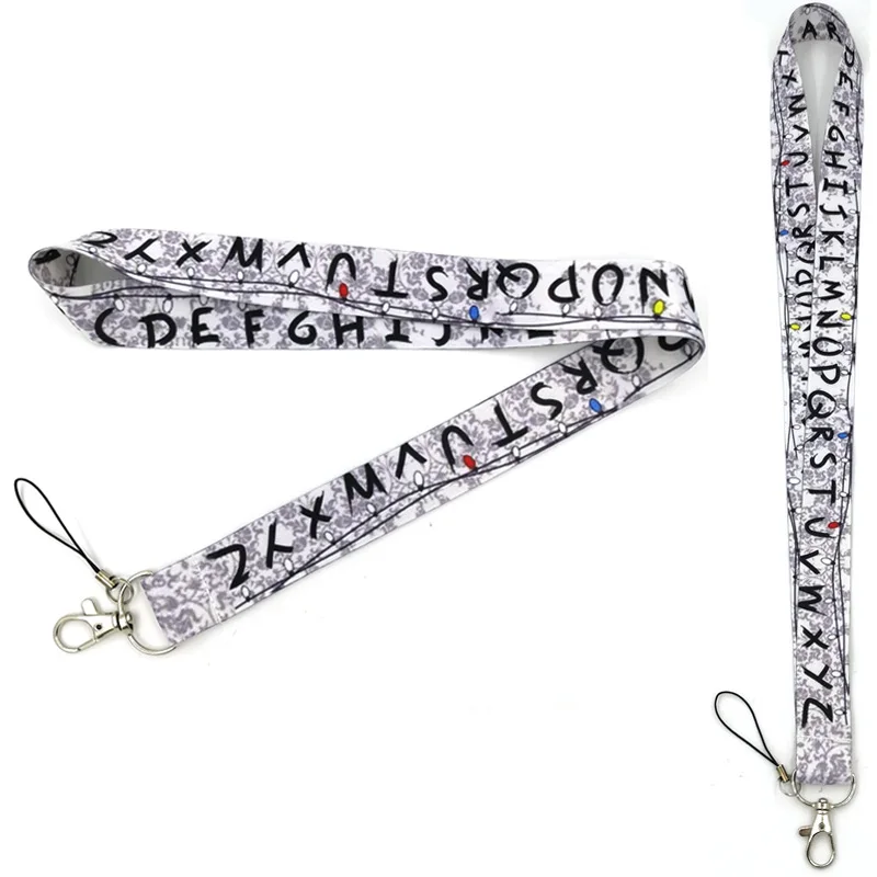 Alphabet letters Keychain Lanyards Id Badge Holder ID Card Pass thumbnail 3