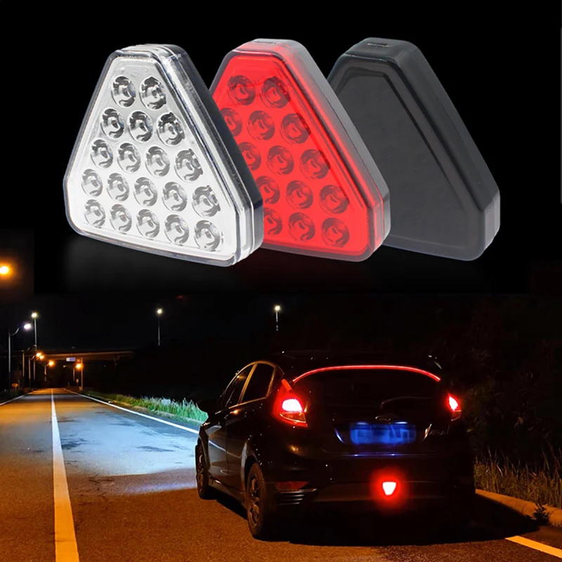 CarTailLightUniversalFlashingBrakeLightCruiseLightTriangle
