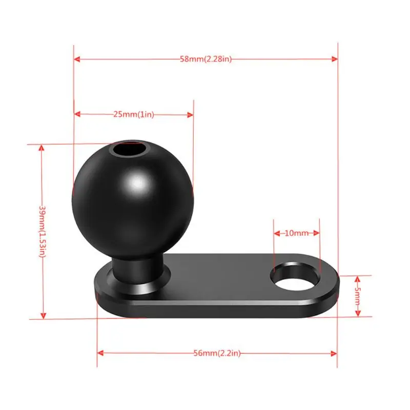 오토바이용 헤드 백미러용 E9LB L 모양 알루미늄 베이스 홀더 공