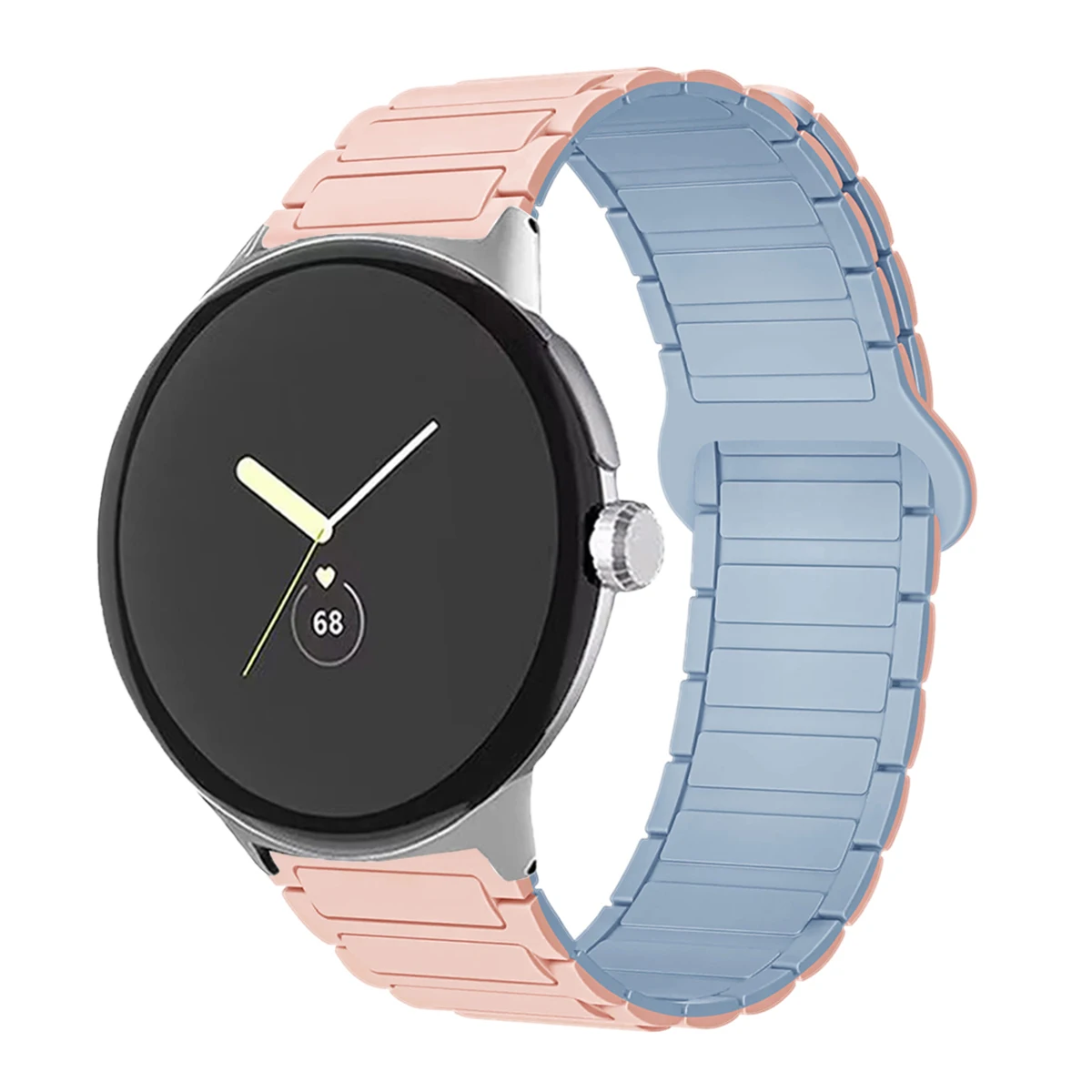 Magnetic Silicone Sport Band - Versatile 45mm Watchband Bracelet Accessory