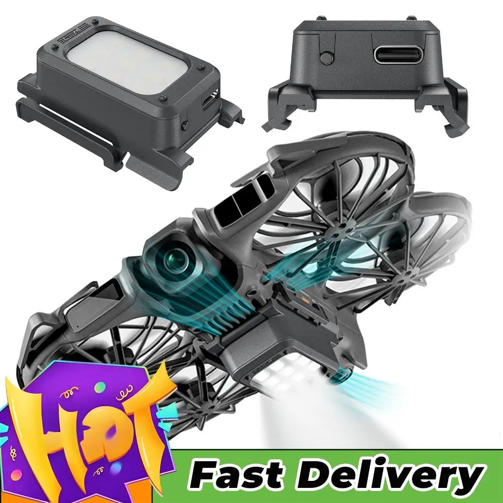 Kit Protection Atterrissage LED Rechargeable pour DJI NEO2 - Train d'atterrissage lumineux