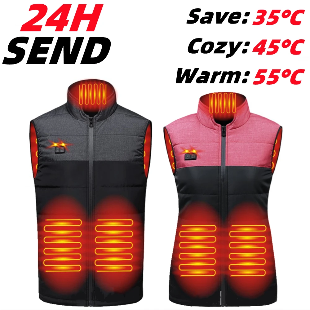 Mens Heated Vest Hunting Hunting Jacket Men Heated Heated Clothes
