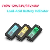 LY6W 12V 24V 36V 48V Lead Acid Battery Capacity Indicator LCD Digital Display Meter Lithium Battery Power Level Detector Tester 2