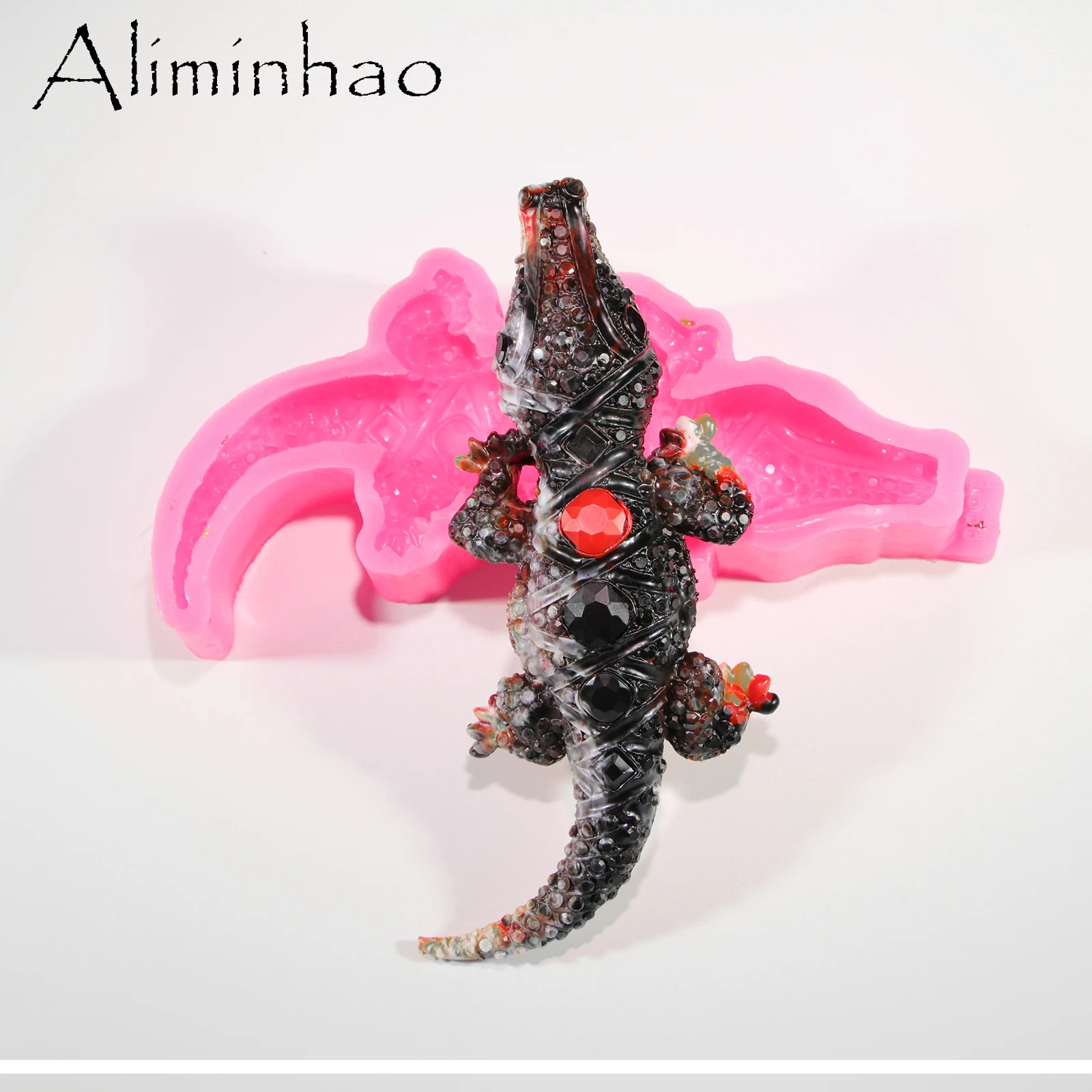 B0364 Silikons ch lange/Eidechse/Skorpion/Gecko Epoxidharz Silikon formen für die Schmuck herstellung DIY Handwerk/Schlüssel anhänger – Detail 19