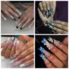 44PCS Gun Nail Charms Nail Art Rhinestone Alloy Gun Dollar Sign Star Nail Luxury Decoration for Acrylic Nails Accessories 5