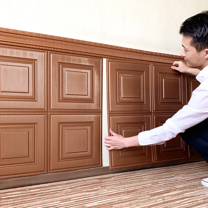 3D wall stickers, wall skirts, living room walls, anti-collision