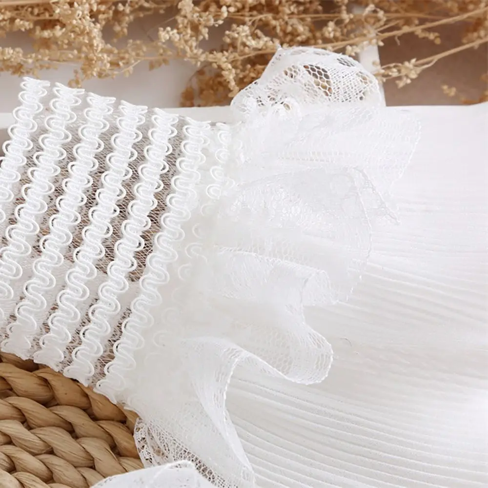 Detachable Sleeve Fake Cuff Ruffles Elbow Sleeve Lace Cuffs Arm Cover 1Pair