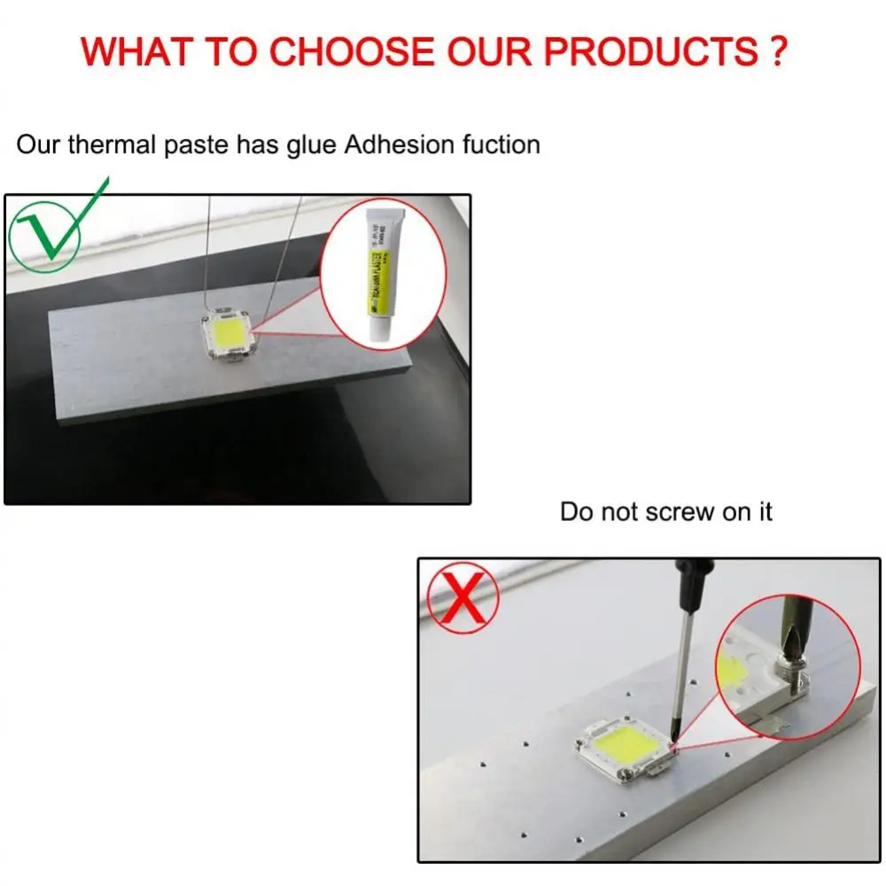Conductive Heatsink Plaster Viscous Adhesive Glue For Chip Cooler Radiator Cooling STARS-922 Thermal Silicone Adhesive thermal paste silicone glue thermal glue 5/3PCS