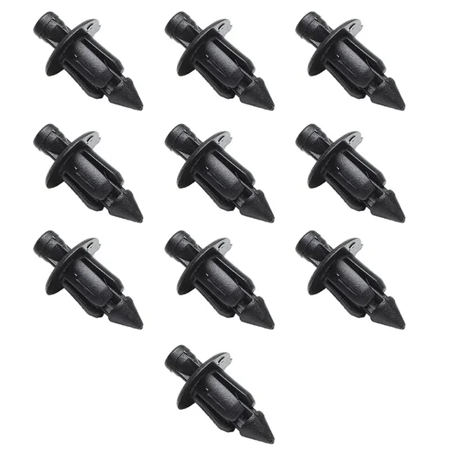 10/20/30PCS 6mm Schwarz Niet Verkleidung Körper Trim Panel Verschluss Schraube Clips Für Honda Suzuki kawasaki Motorrad Zubehör Teile – Detail 5
