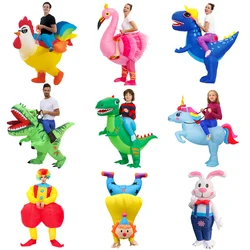 Adult Kids Dinosaur Inflatable Costume Anime Cosplay Carnival Clown Flamingo Fancy Dress Party Halloween Costume Suits