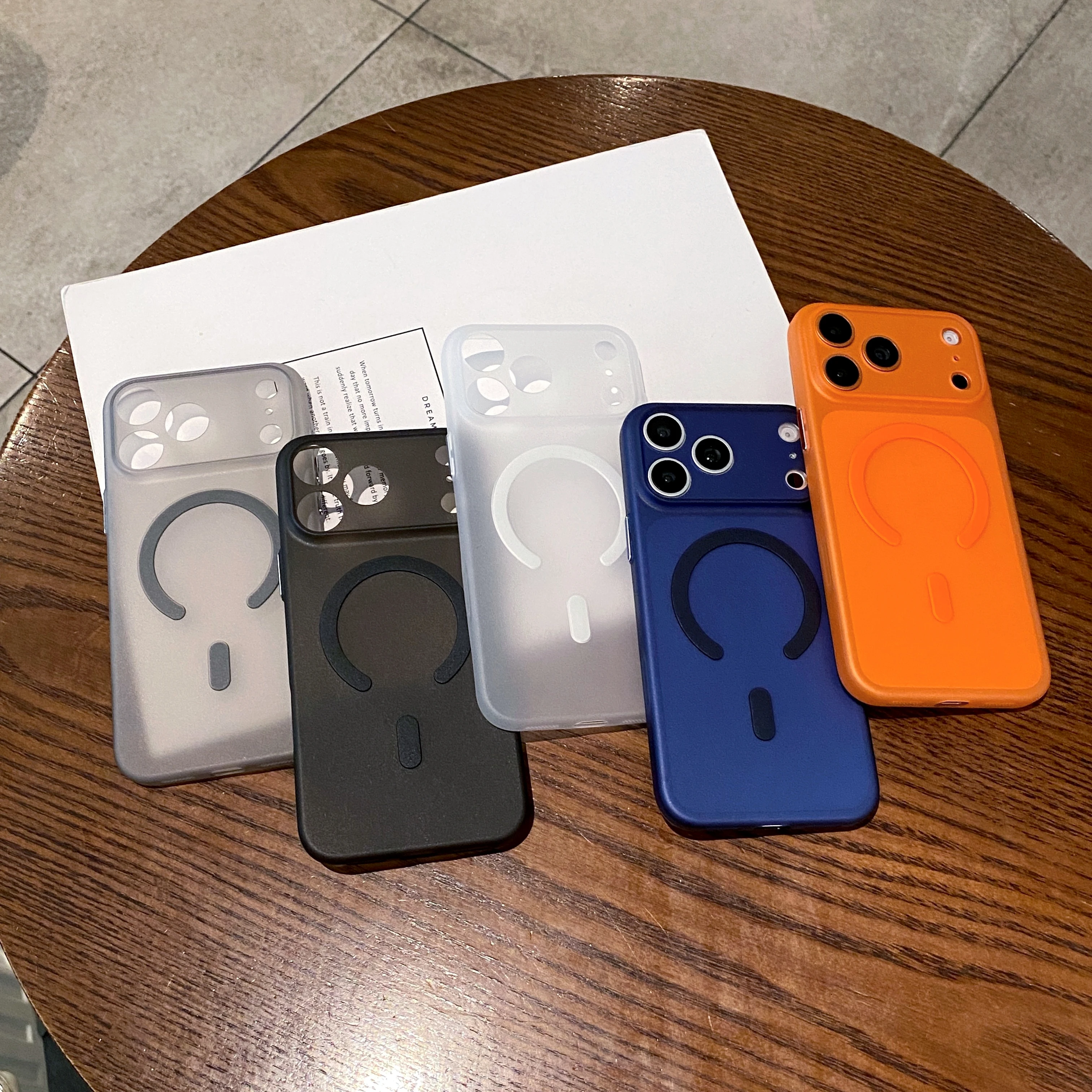 Sleek Magnetic Matte Translucent Phone Case