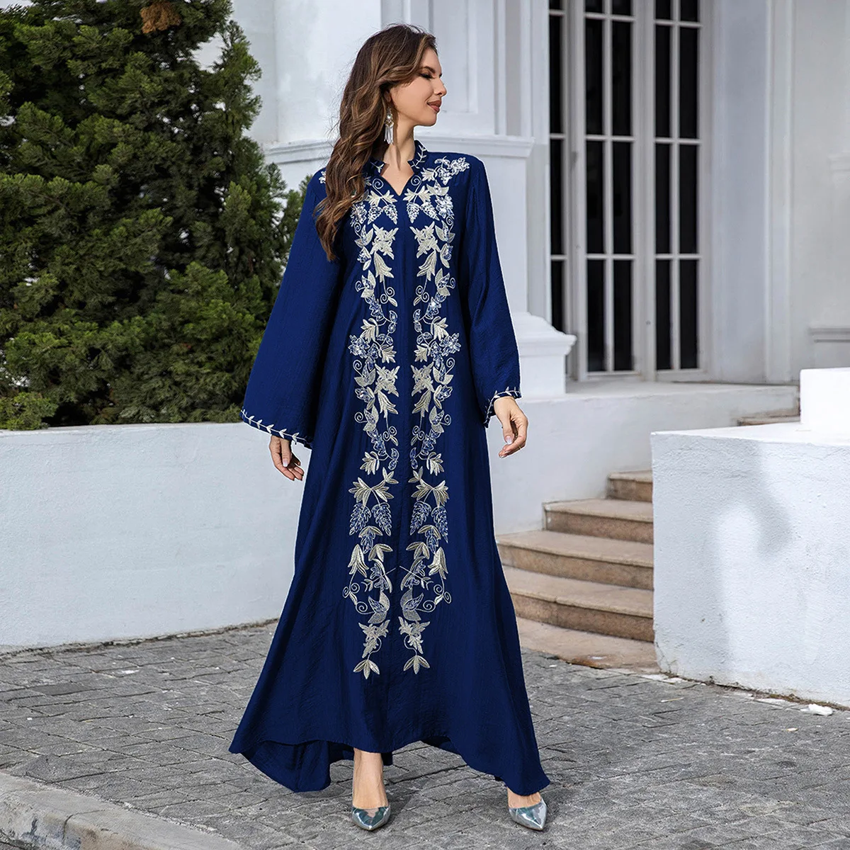 Muslim Middle Eastern Robe Embroidered Dress Evening Dress african dresses for women