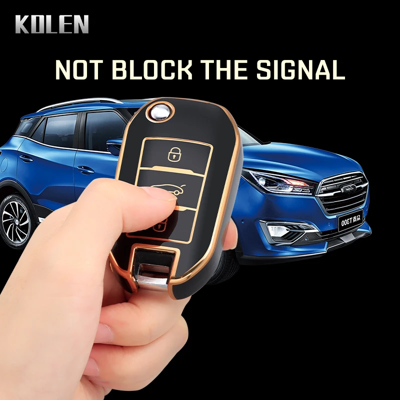 Enhanced TPU Car Flip Key Case Cover Shell - Premium Accessory