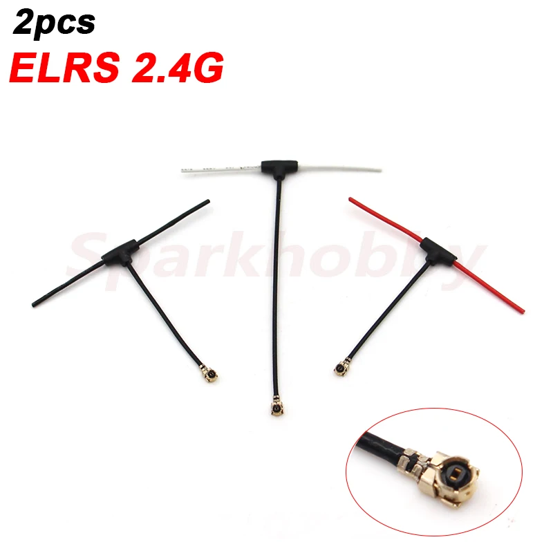 Lot De 2 Antennes T ELRS 2.4GHz IPEX1 U.FL 70mm – Pour Récepteurs EP1/EP2/Nano/BetaFPV Super D – FPV Drone Racing