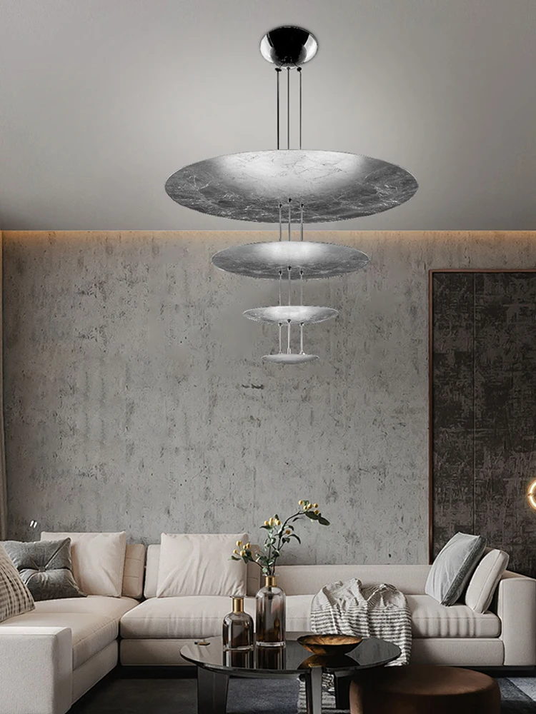 Umbralla Collection LED Chrome Gold 4 Layer Chandelier Lighting Hanging Lamaps Suspension Luminaire Lampen For Dinning Room