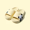 Lightweight non-slip bathroom slippers Cute Panda print women's slippers Cushioned Flat Casual soft soled couple home slippers 1
