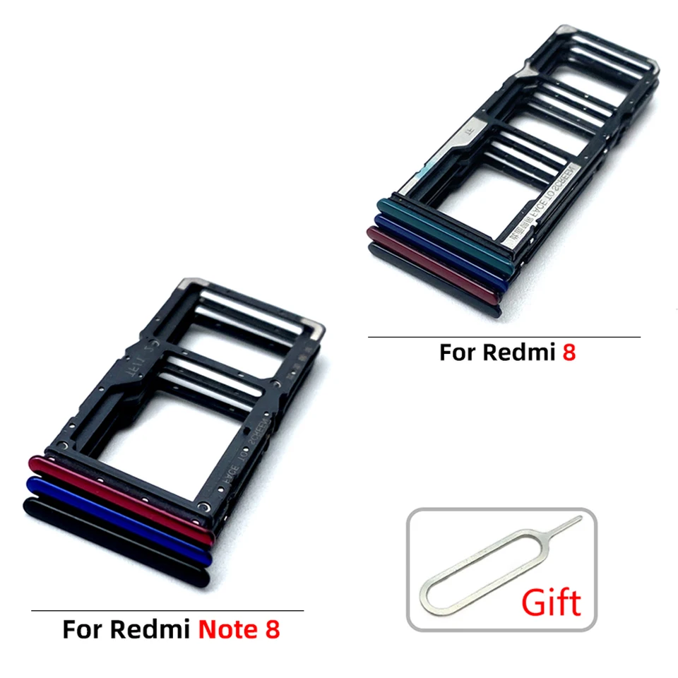 Tiroir Support Carte Double SIM Et MicroSD Pour Xiaomi Redmi Note 8 Pro - Blanc