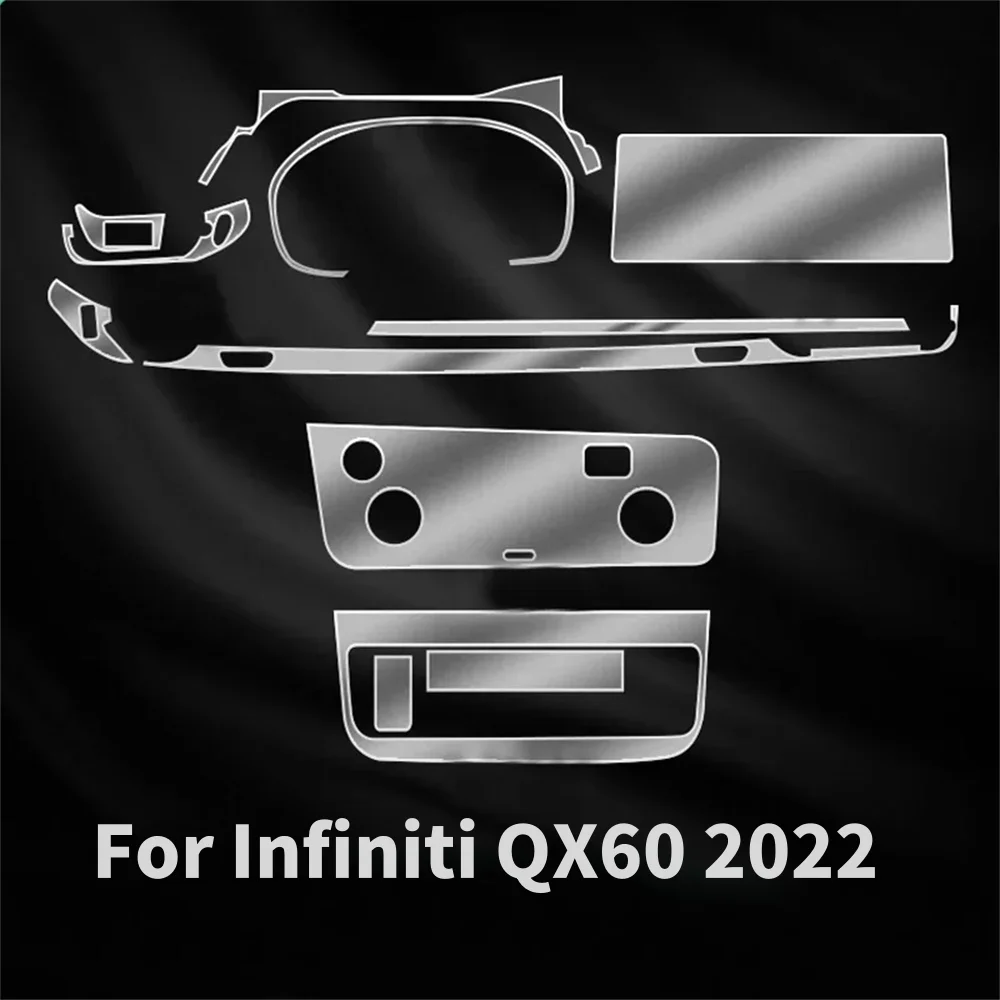 

Защита от царапин для автомобильной двери, центральной консоли, медиа, приборной панели, навигации, ТПУ, Защитная пленка для Infiniti QX60 2022, аксессуары для интерьера