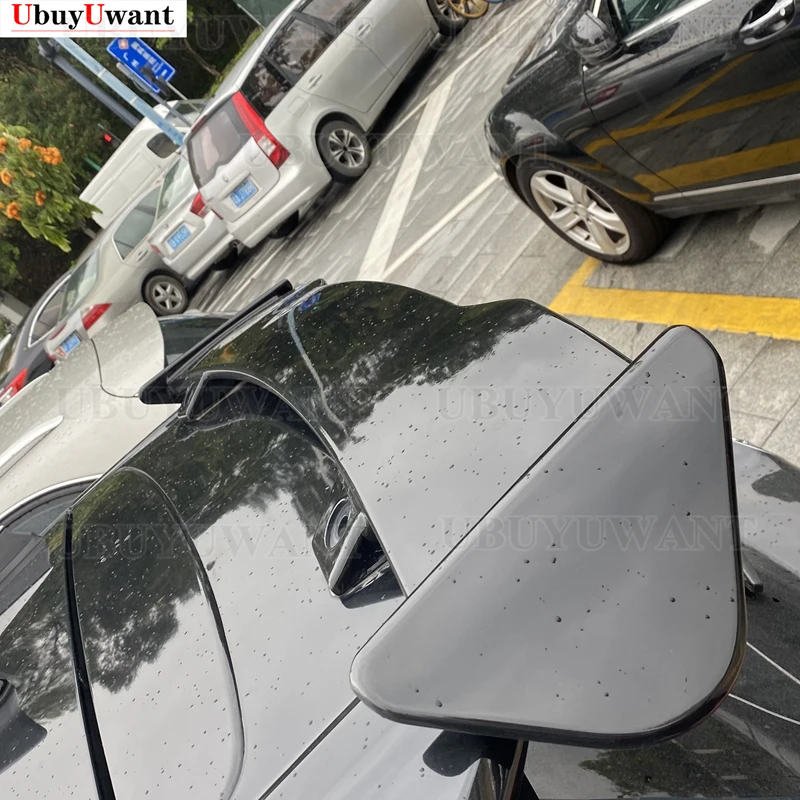 2014-2019 Fit For Volvo V40 5D DTO Style Rear Roof Spoiler Wing Carbon  Fiber