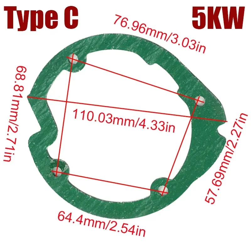 5/20/50X 2KW/5KW Car Truck Air Diesel Heater Blower Fan Motor & Burner Gasket for Chinese Heater Eberspacher Airtronic D2 D4 D4S
