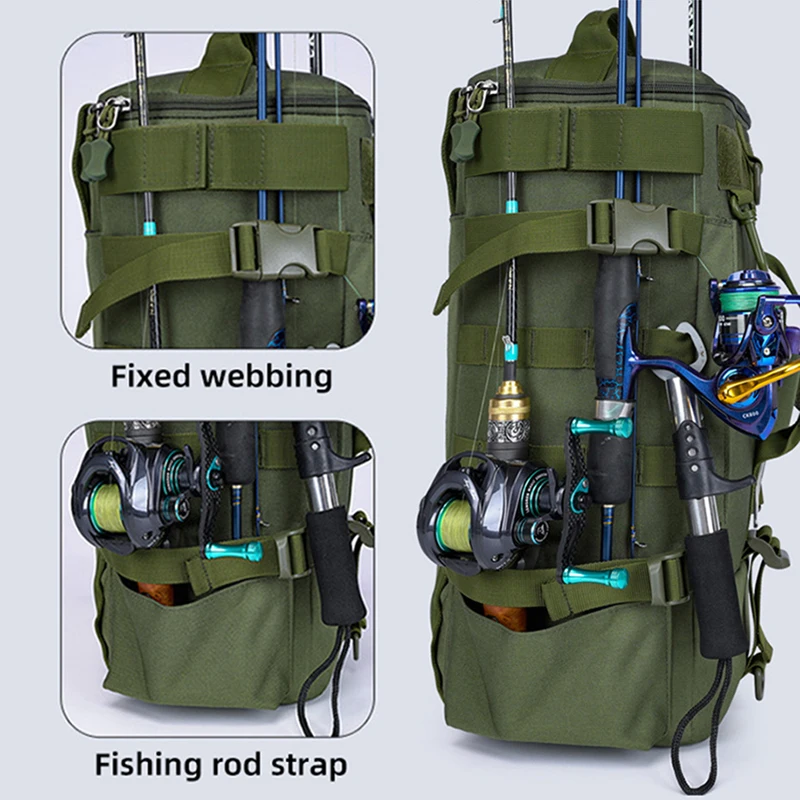 Tactical Fishing Lure Camping Backpack Multifunctional Fish Box