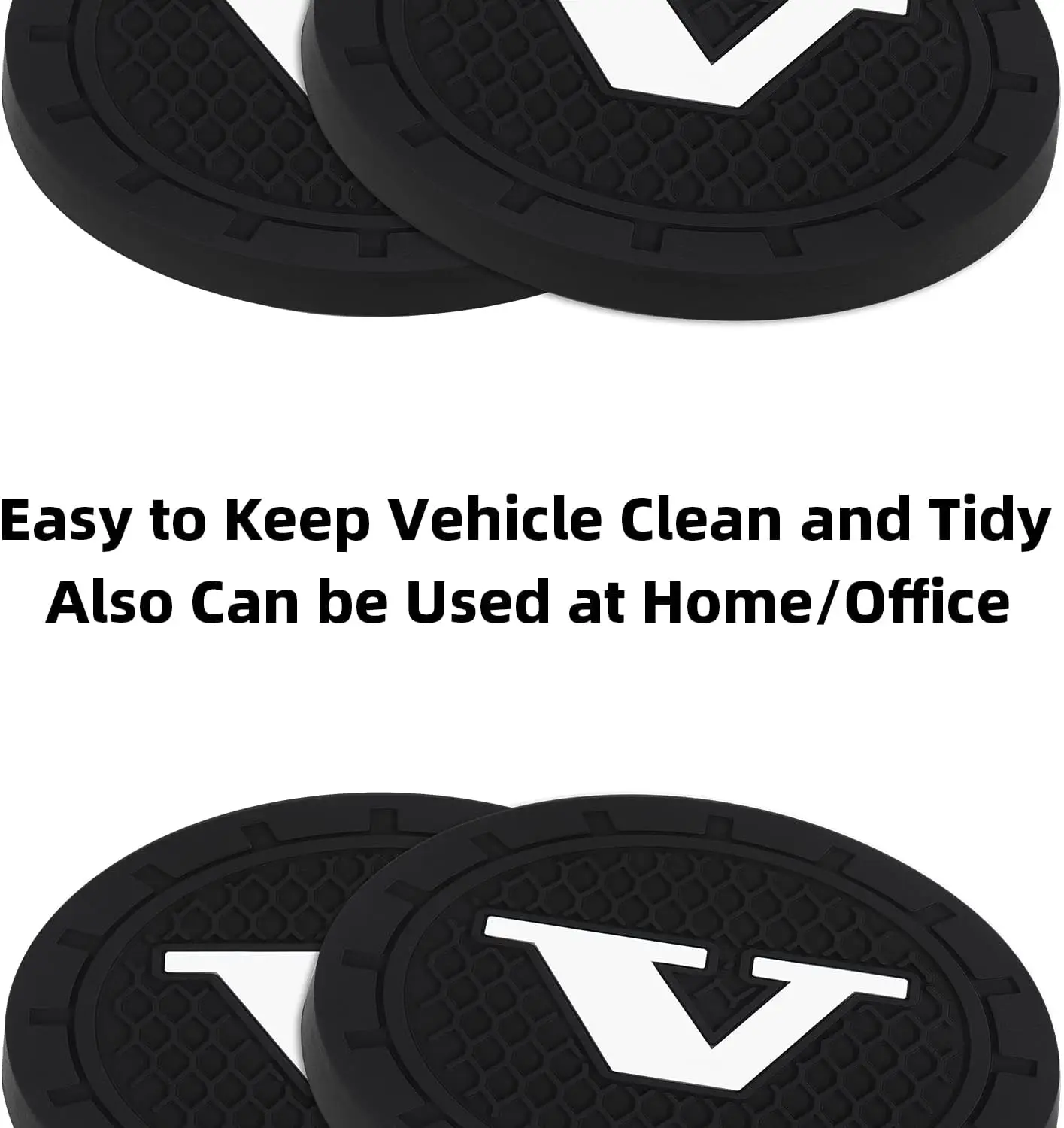 빅토리 자동차 컵홀더 삽입형 실리콘 미끄럼 방지 컵 매트 볼보 V XC90 XC60 XC40 S90 S60 V90 V60 호환 (2개입 2.75인치)