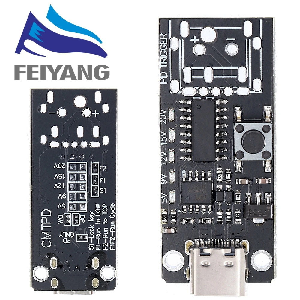 100W High-Speed USB-C Fast Charge Trigger Board with PD/QC Technology