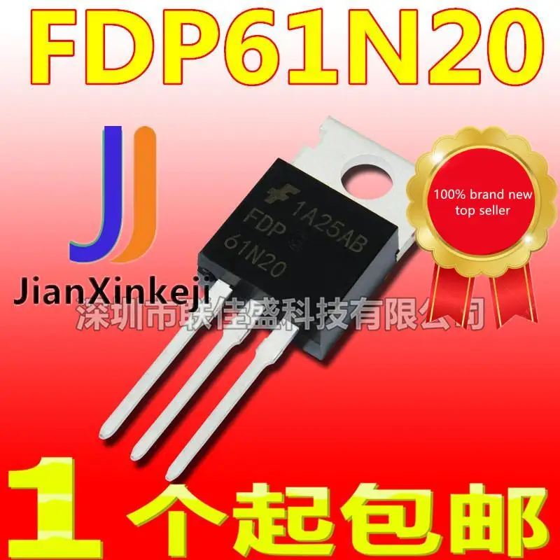 

10 шт., 100% оригинальная новая фотовспышка, FDP61N20 61N20 TO220 MOS, N-канальная фотовспышка