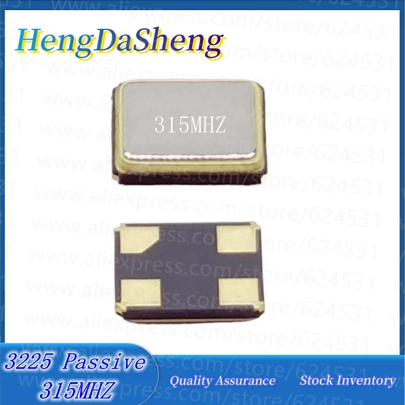 10Pcs/Lot 3225 Passive Crystal Oscillator 315M 315MHZ 3.2X2.5MM 4-pin Sound Meter Resonator SMD-4