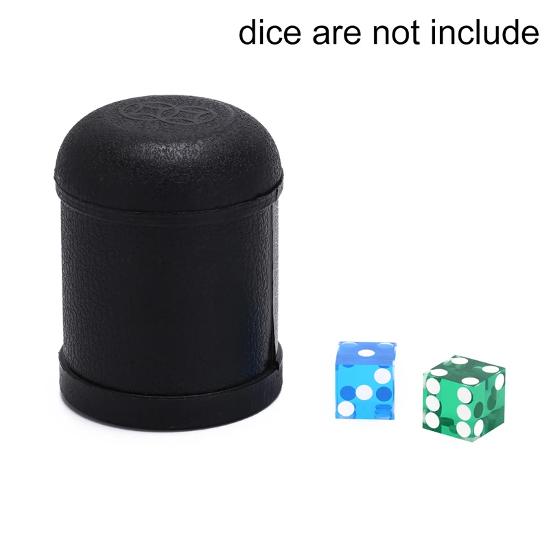 1pc 7.5 x 10cm KTV Pub Party Game Toy Plastic Dice Cup Black Shaking Box