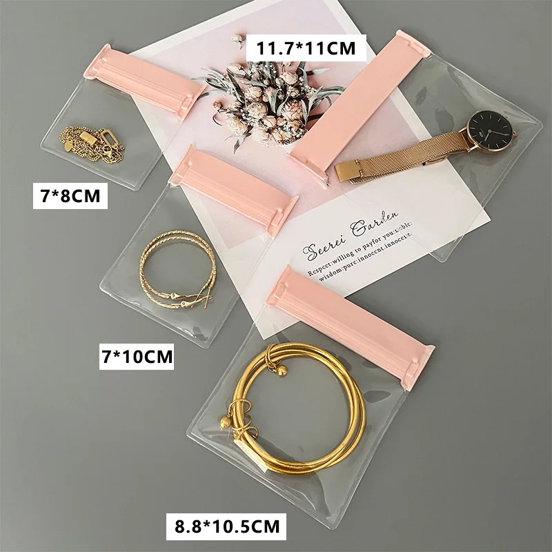 10pcs Transparent Frosted Small Ziplock Plastic Bags Jewelry Gift Storage Bag Packaging Clear Eva Self Sealing Pouches Wholesale 5