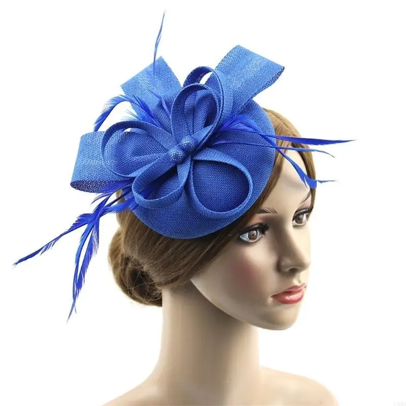 Fashion Head Flower Fascinator Hairband for WeddingEvent and Afternoon Teas F3MD - 5