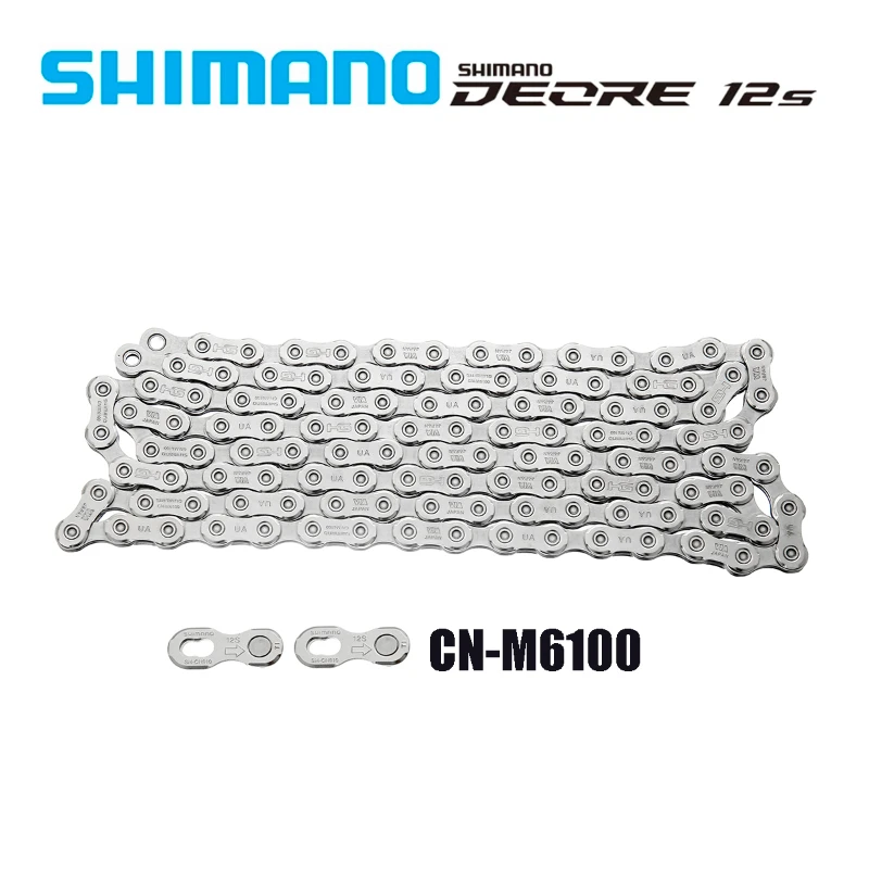 Shimano M6100 Catena Deore Slx Xt Xtr Catena Per Bicicletta A 12 Velocità Mountain Bike Bicicletta 12 S Corrente Mtb Parti Con Collegamento Rapido 118