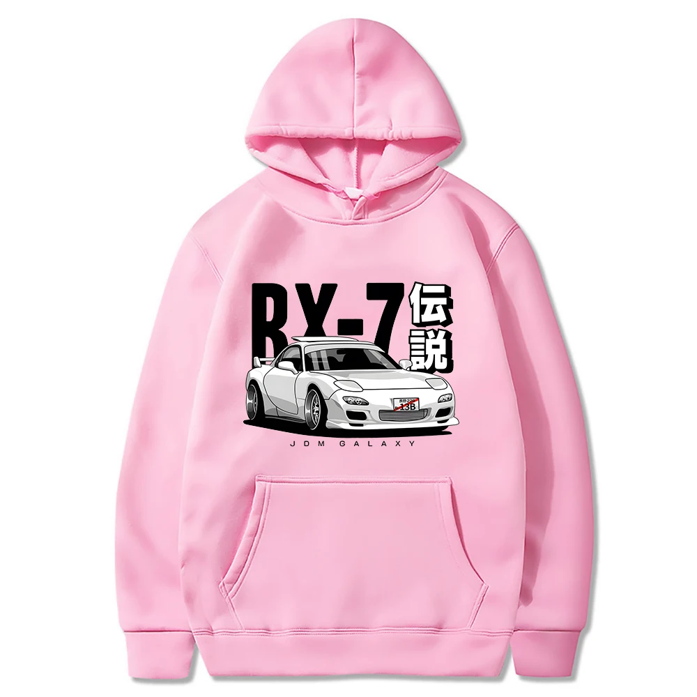 

Initial D JDM Hoodie Vintage RX7 FD Drift Japanese Cars Printed Sweatshirt Harajuku Tracksuit Loose Men Streetwear Pullover Tops