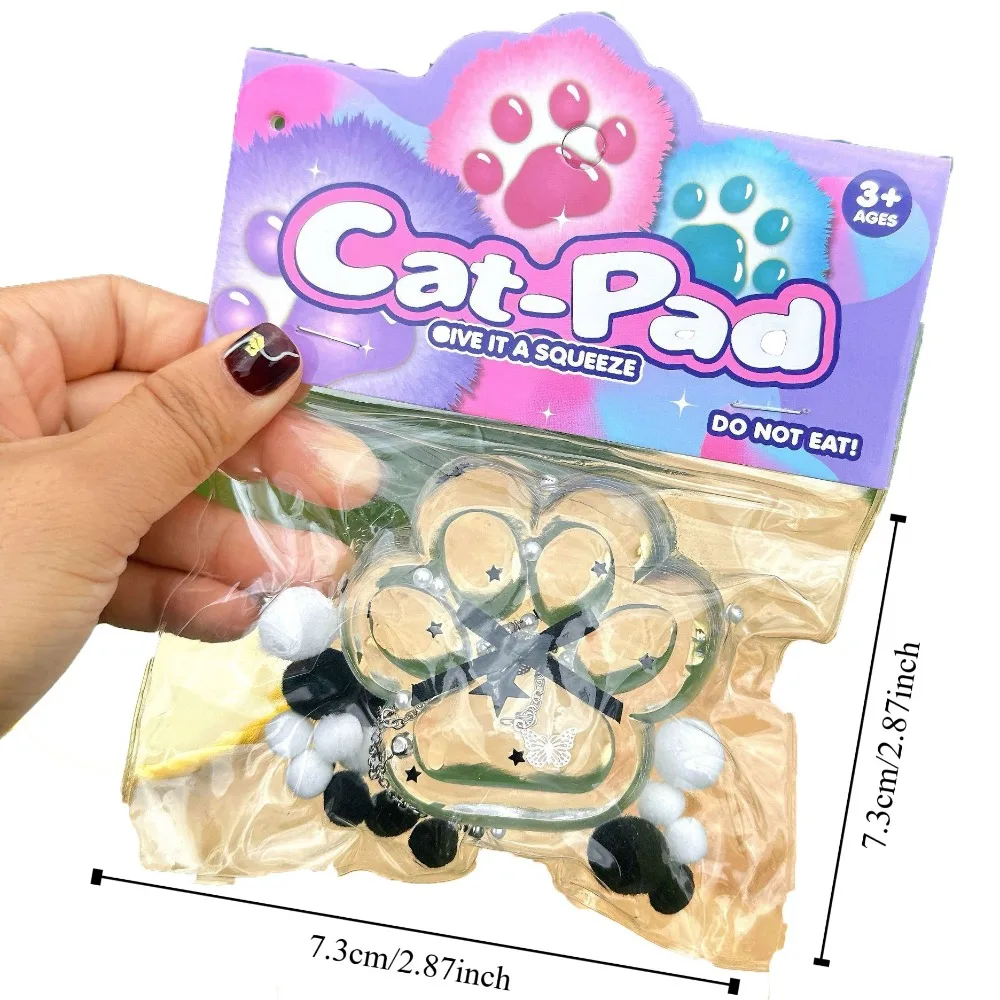 New Transparent Patch Cat Paw Decompression Toys Kawaii Cartoon Antistress Stress Relief Slow Rising Toys For Adult Kids Toys 6