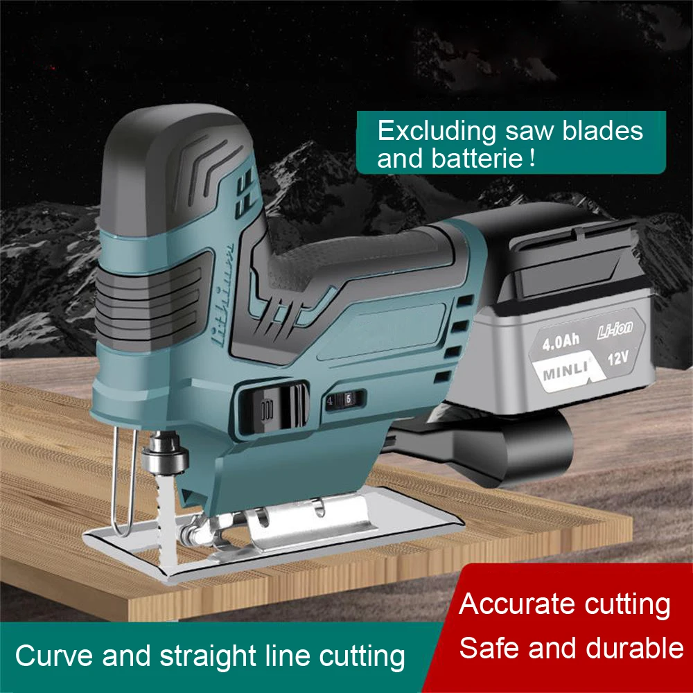 

Electric Scroll Saw Jig Saw Jigsaw Tool Electric Power Cutter Reciprocating Saw for Wood Metal and Plastic Cutting, No Battery