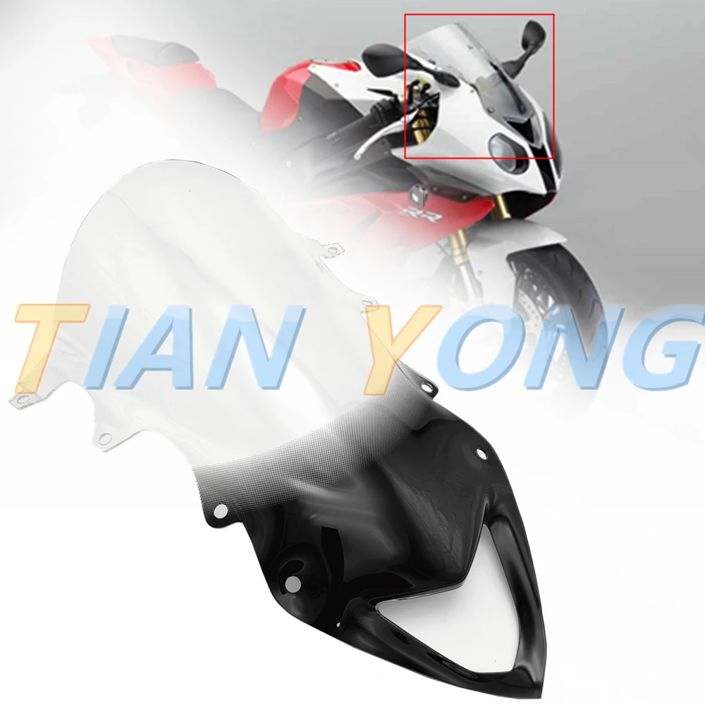 Motorrad Windschild Für BMW S1000RR 2009-2014 - Spoiler In Weiß