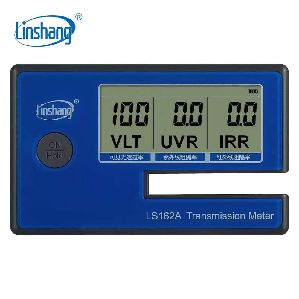 Linshang Handheld Window Film Transmission Meter with 1400nm IR Rejection UV Blocking Rate Visible Light Transmittance LS162A solar film transmission meter