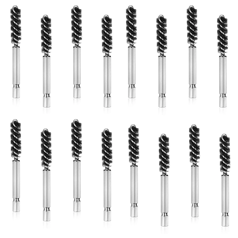 

Top!-Golf Clubs Head Hosel Brush Golf Club Brush Wire Brush Cleaning Tool Electric Drill Wire Brush For Iron And Wood,16Pcs