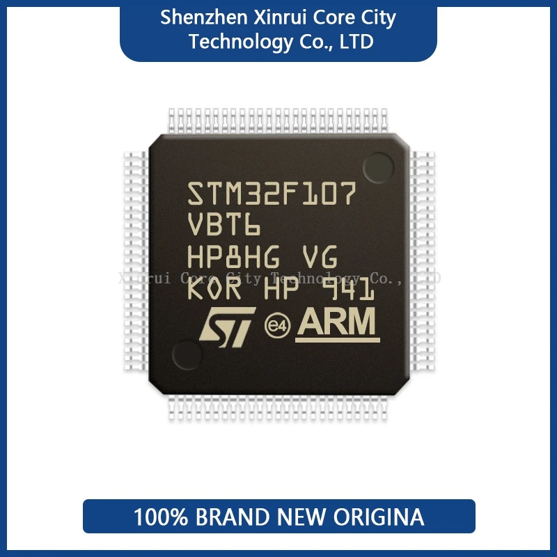 

100% IC STM32F107VBT6 STM32F107 STM32F MCU Original Assembled Real ProductProgrammable Microcontroller Module Chips