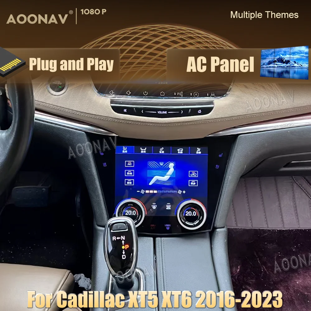 

Newest AC Panel Display For Cadillac XT5 XT6 2016-2023 LCD Touch Screen LCD Air Condition Control Stereo Climate Board Unit