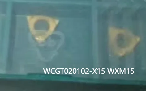 카바이드 인서트 WCGT020102-X15, 오리지널 WXM15, 10 개